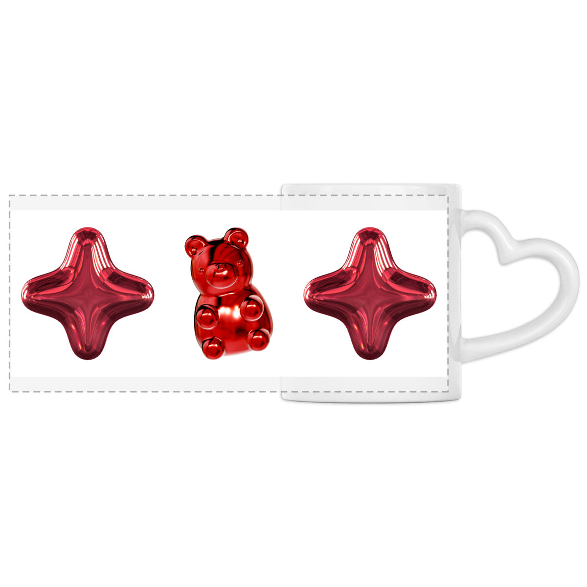 Heart Shaped Mug Panoramic